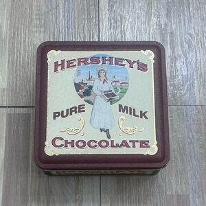 Vintage 1992 Hershey’s Chocolate Tin 6x6x3